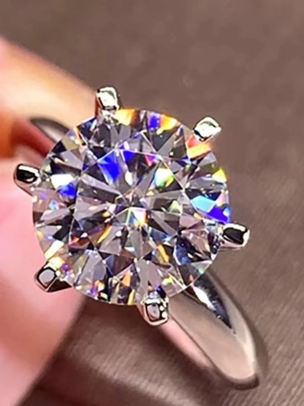 5ct real silver ring